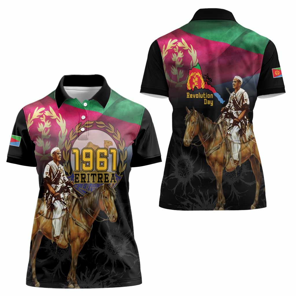 Happy Eritrea Revolution Day Women Polo Shirt Remember Hamid Idris Awate - Wonder Print Shop