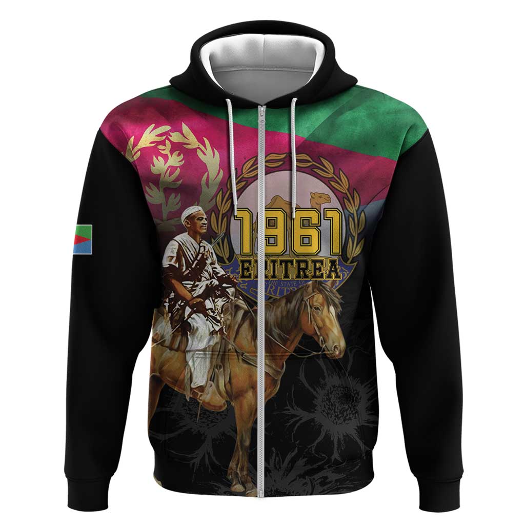 Happy Eritrea Revolution Day Zip Hoodie Remember Hamid Idris Awate - Wonder Print Shop
