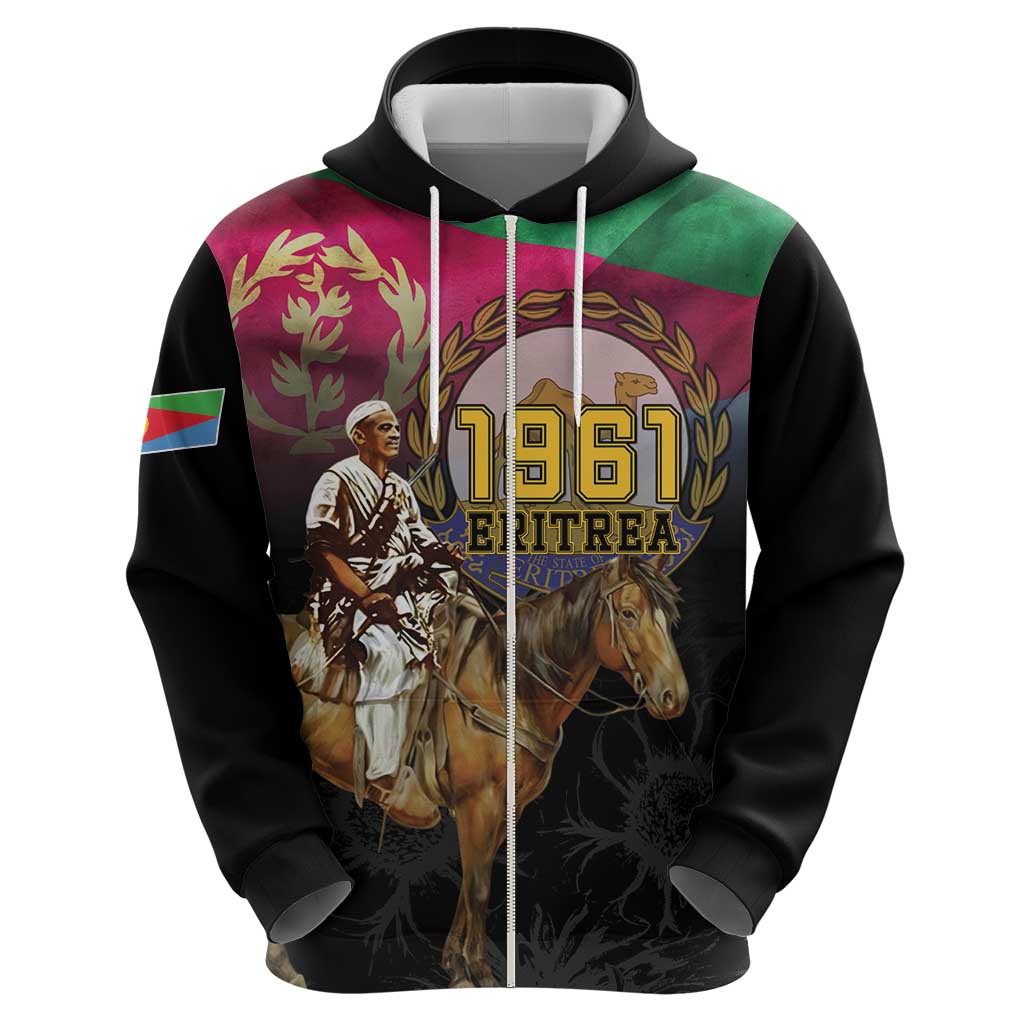 Happy Eritrea Revolution Day Zip Hoodie Remember Hamid Idris Awate - Wonder Print Shop