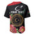Personalized Libya Revolution Day Baseball Jersey Libyan Map With Pomegranate Blossom - Wonder Print Shop