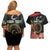Personalized Libya Revolution Day Couples Matching Off Shoulder Short Dress and Hawaiian Shirt Libyan Map With Pomegranate Blossom - Wonder Print Shop