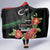 Libya Revolution Day Hooded Blanket Libyan Map With Pomegranate Blossom - Wonder Print Shop