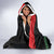 Libya Revolution Day Hooded Blanket Libyan Map With Pomegranate Blossom - Wonder Print Shop