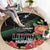 Libya Revolution Day Round Carpet Libyan Map With Pomegranate Blossom - Wonder Print Shop