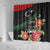 Libya Revolution Day Shower Curtain Libyan Map With Pomegranate Blossom - Wonder Print Shop