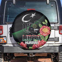 Libya Revolution Day Spare Tire Cover Libyan Map With Pomegranate Blossom - Wonder Print Shop