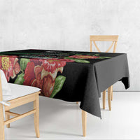 Libya Revolution Day Tablecloth Libyan Map With Pomegranate Blossom - Wonder Print Shop