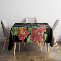 Libya Revolution Day Tablecloth Libyan Map With Pomegranate Blossom - Wonder Print Shop