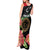 Personalized Libya Revolution Day Tank Maxi Dress Libyan Map With Pomegranate Blossom - Wonder Print Shop