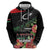 Personalized Libya Revolution Day Zip Hoodie Libyan Map With Pomegranate Blossom - Wonder Print Shop