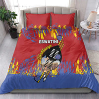Eswatini Umhlanga Bedding Set Nguni Shield With Reed - Wonder Print Shop