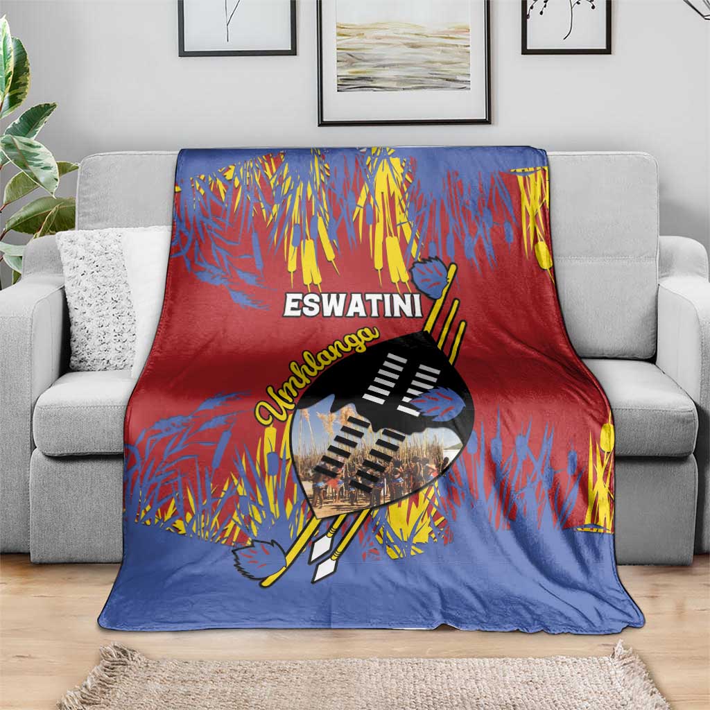 Eswatini Umhlanga Blanket Nguni Shield With Reed - Wonder Print Shop
