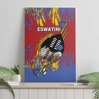 Eswatini Umhlanga Canvas Wall Art Nguni Shield With Reed - Wonder Print Shop