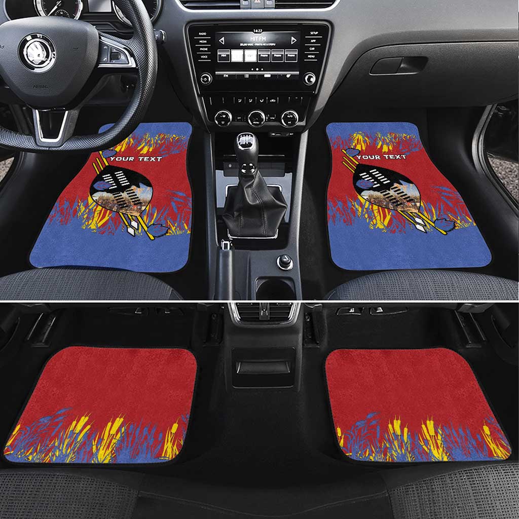 Eswatini Umhlanga Car Mats Nguni Shield With Reed - Wonder Print Shop