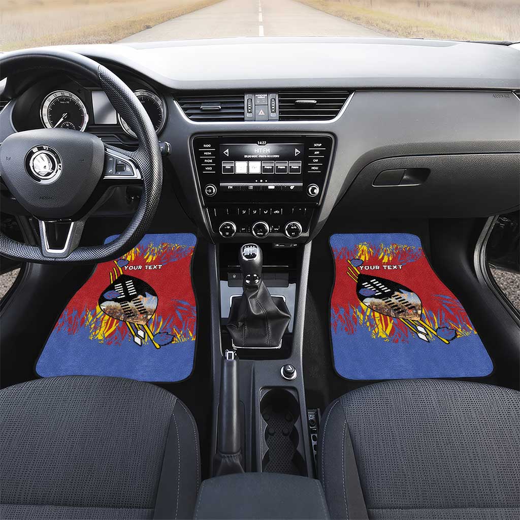 Eswatini Umhlanga Car Mats Nguni Shield With Reed - Wonder Print Shop