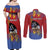 Personalized Eswatini Umhlanga Couples Matching Off Shoulder Maxi Dress and Long Sleeve Button Shirt Nguni Shield With Reed - Wonder Print Shop
