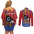 Personalized Eswatini Umhlanga Couples Matching Off Shoulder Short Dress and Long Sleeve Button Shirt Nguni Shield With Reed - Wonder Print Shop