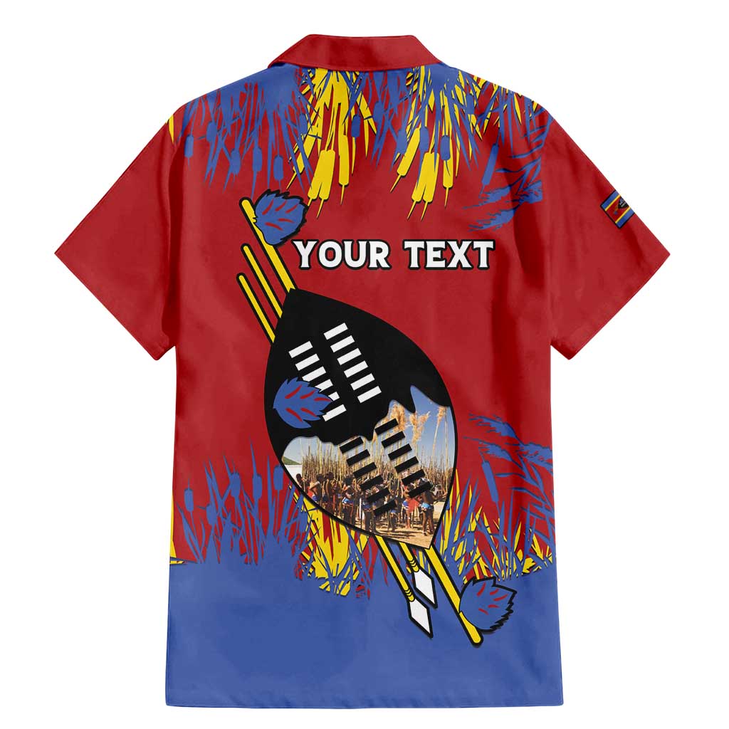 Personalized Eswatini Umhlanga Family Matching Mermaid Dress and Hawaiian Shirt Nguni Shield With Reed - Wonder Print Shop