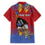 Personalized Eswatini Umhlanga Family Matching Off Shoulder Short Dress and Hawaiian Shirt Nguni Shield With Reed - Wonder Print Shop