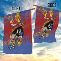 Eswatini Umhlanga Garden Flag Nguni Shield With Reed - Wonder Print Shop