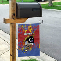 Eswatini Umhlanga Garden Flag Nguni Shield With Reed - Wonder Print Shop