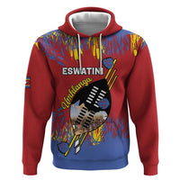 Personalized Eswatini Umhlanga Hoodie Nguni Shield With Reed - Wonder Print Shop