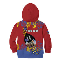 Personalized Eswatini Umhlanga Kid Hoodie Nguni Shield With Reed - Wonder Print Shop