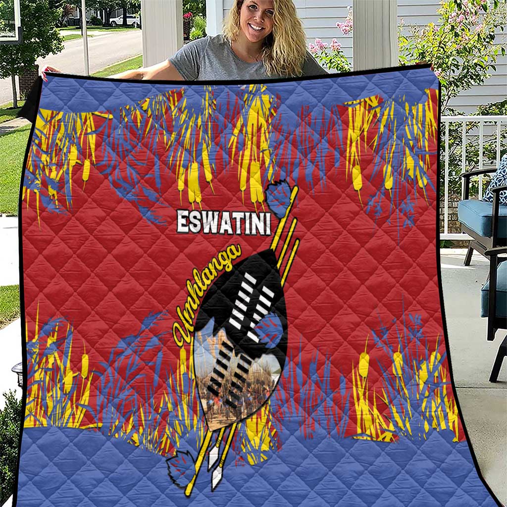 Eswatini Umhlanga Quilt Nguni Shield With Reed - Wonder Print Shop