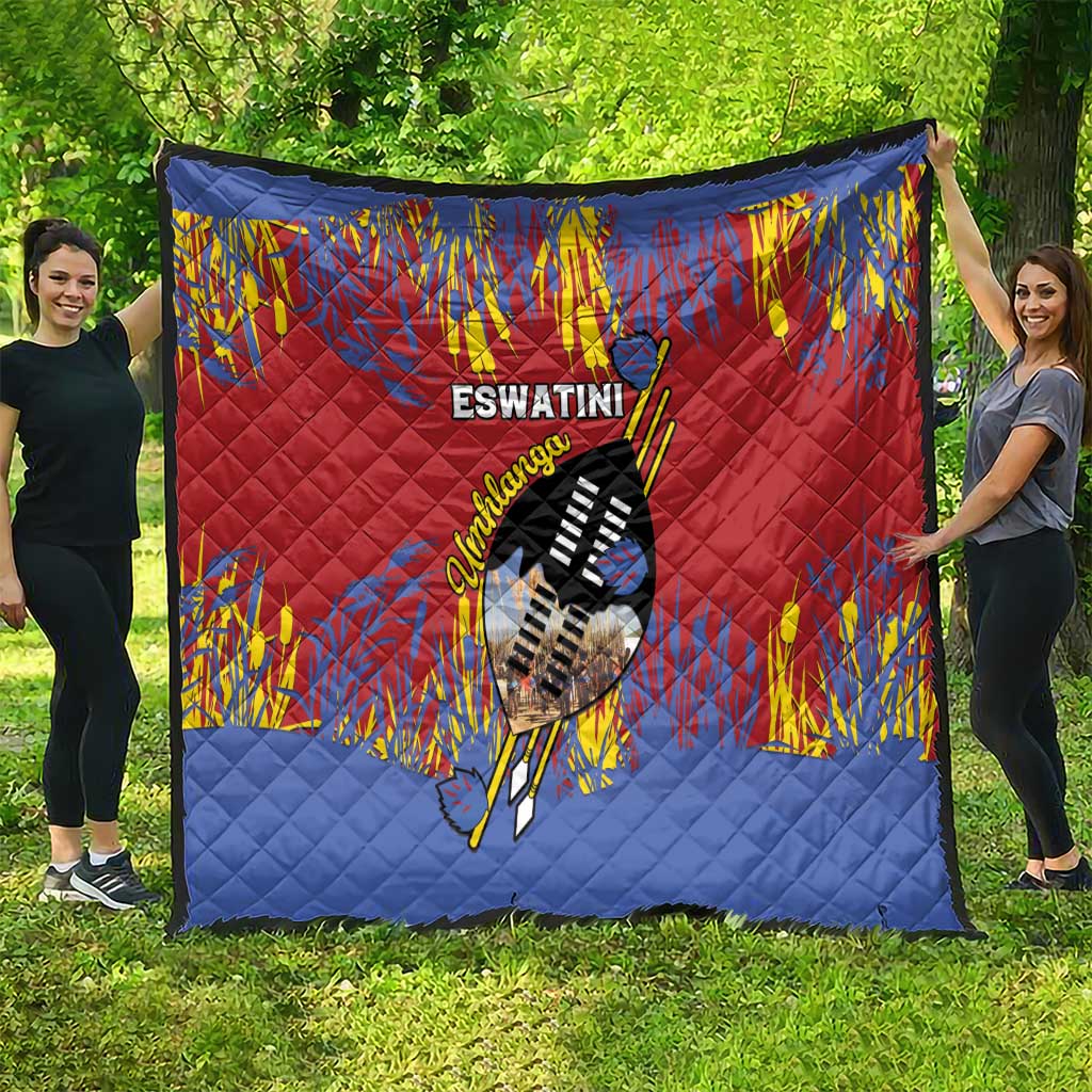 Eswatini Umhlanga Quilt Nguni Shield With Reed - Wonder Print Shop