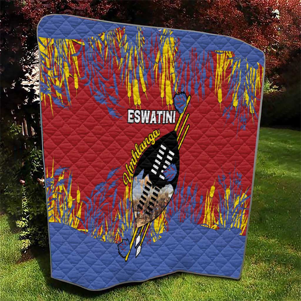 Eswatini Umhlanga Quilt Nguni Shield With Reed - Wonder Print Shop
