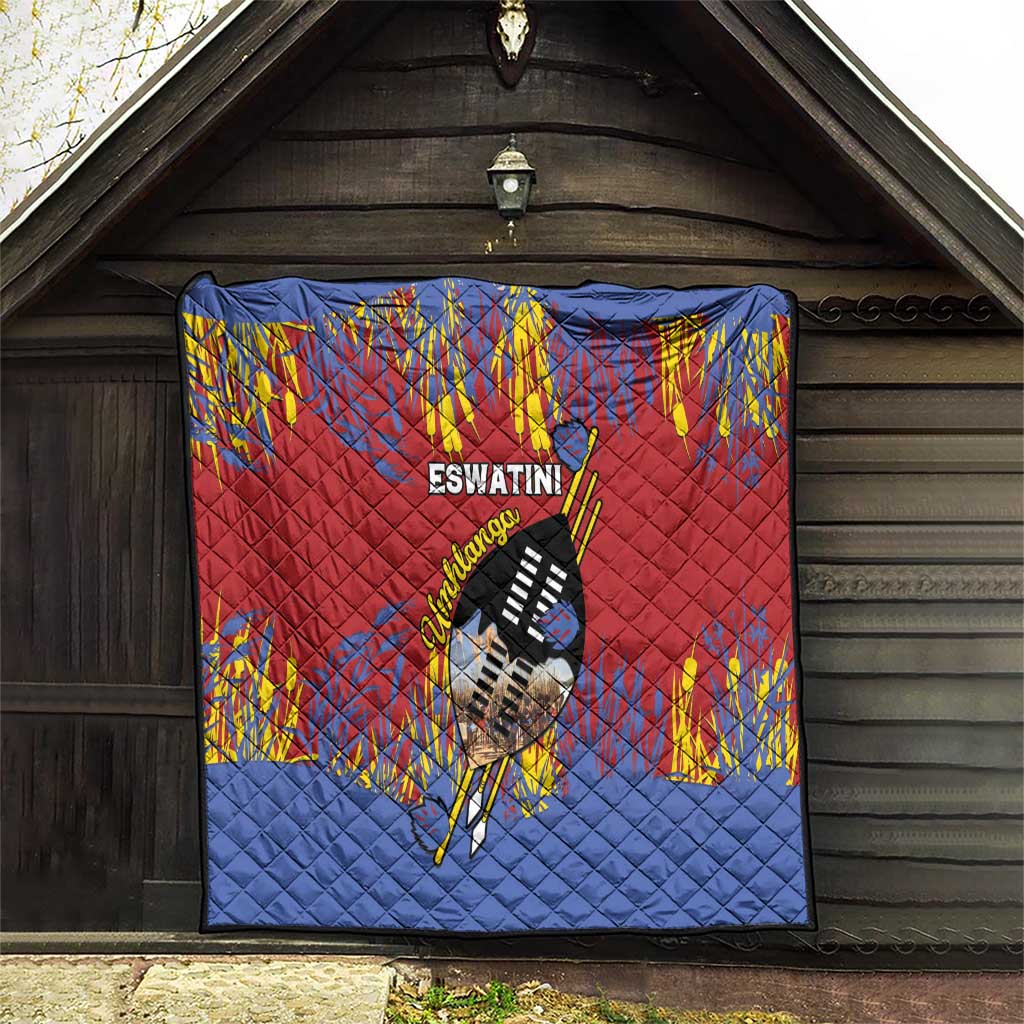 Eswatini Umhlanga Quilt Nguni Shield With Reed - Wonder Print Shop