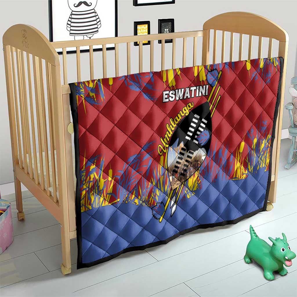 Eswatini Umhlanga Quilt Nguni Shield With Reed - Wonder Print Shop