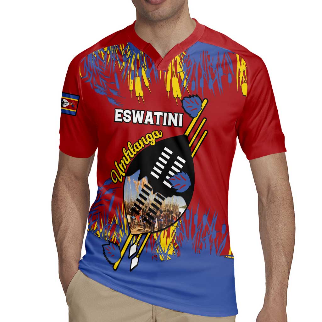 Personalized Eswatini Umhlanga Rugby Jersey Nguni Shield With Reed - Wonder Print Shop