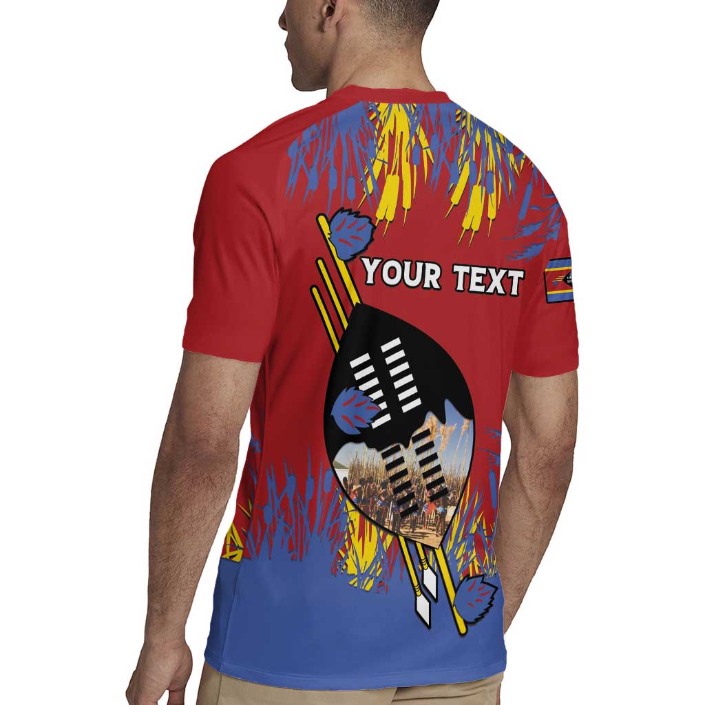 Personalized Eswatini Umhlanga Rugby Jersey Nguni Shield With Reed - Wonder Print Shop