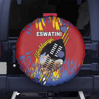 Eswatini Umhlanga Spare Tire Cover Nguni Shield With Reed - Wonder Print Shop