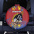 Eswatini Umhlanga Spare Tire Cover Nguni Shield With Reed - Wonder Print Shop