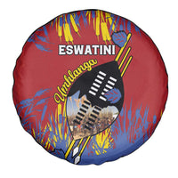 Eswatini Umhlanga Spare Tire Cover Nguni Shield With Reed - Wonder Print Shop