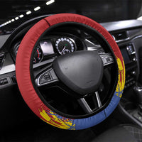 Eswatini Umhlanga Steering Wheel Cover Nguni Shield With Reed - Wonder Print Shop