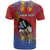 Personalized Eswatini Umhlanga T Shirt Nguni Shield With Reed - Wonder Print Shop