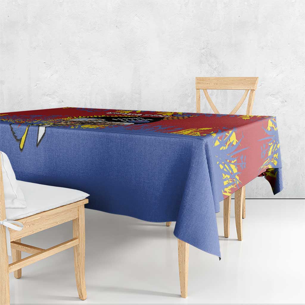 Eswatini Umhlanga Tablecloth Nguni Shield With Reed - Wonder Print Shop