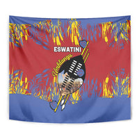 Eswatini Umhlanga Tapestry Nguni Shield With Reed - Wonder Print Shop