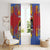Eswatini Umhlanga Window Curtain Nguni Shield With Reed - Wonder Print Shop