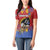Personalized Eswatini Umhlanga Women Polo Shirt Nguni Shield With Reed - Wonder Print Shop