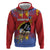 Personalized Eswatini Umhlanga Zip Hoodie Nguni Shield With Reed - Wonder Print Shop