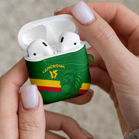 Custom Cameroon Basketball AirPods Case Go Champions Indomitable Lions - Wonder Print Shop