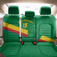 Custom Cameroon Basketball Back Car Seat Cover Go Champions Indomitable Lions - Wonder Print Shop