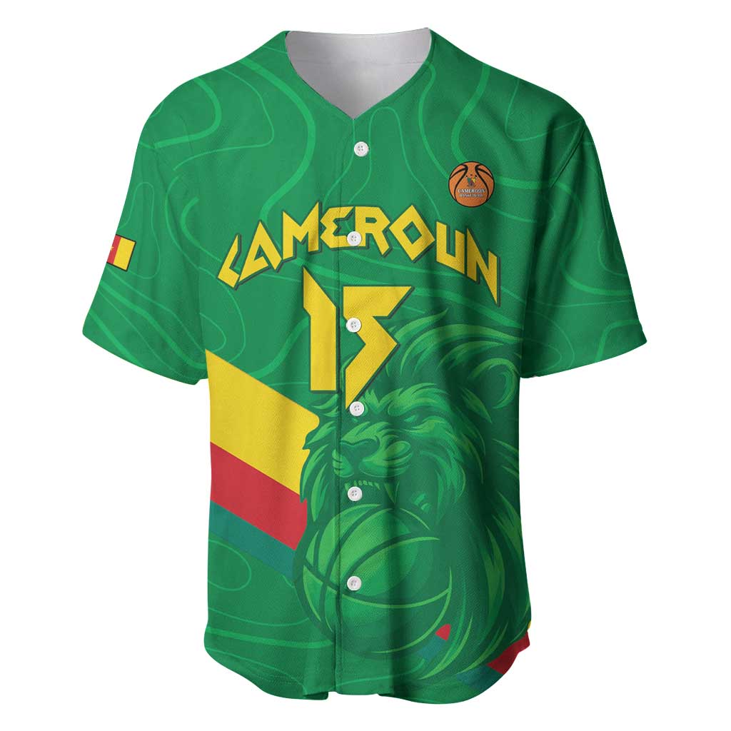 Custom Cameroon Basketball Baseball Jersey Go Champions Indomitable Lions - Wonder Print Shop