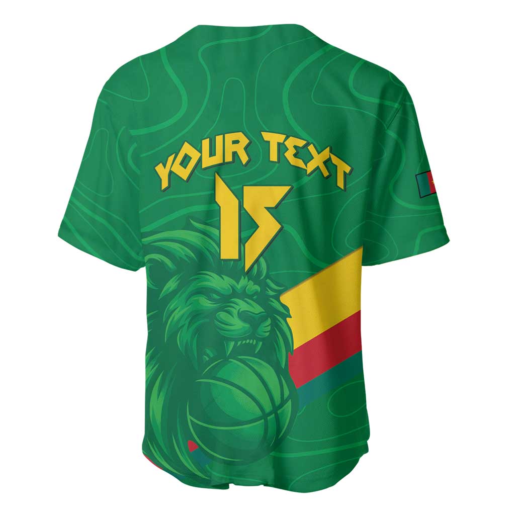 Custom Cameroon Basketball Baseball Jersey Go Champions Indomitable Lions - Wonder Print Shop