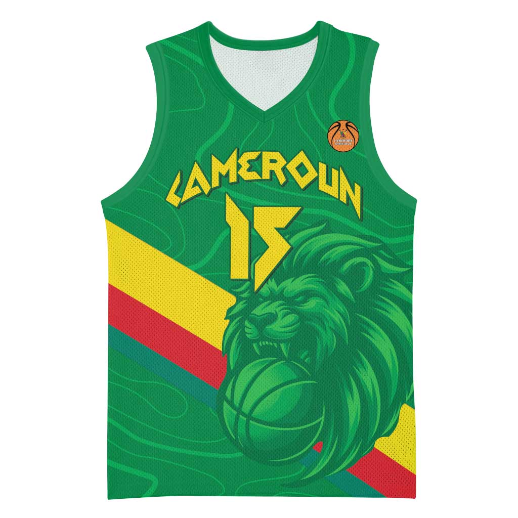 Custom Cameroon Basketball Basketball Jersey Go Champions Indomitable Lions - Wonder Print Shop