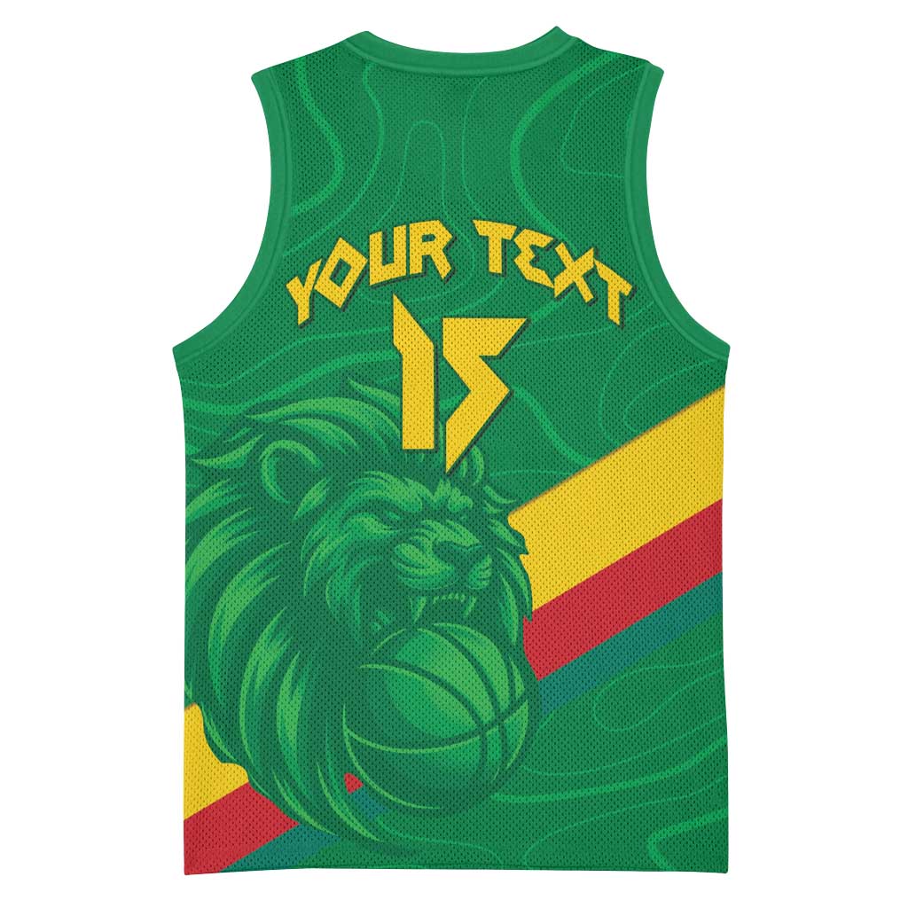 Custom Cameroon Basketball Basketball Jersey Go Champions Indomitable Lions - Wonder Print Shop